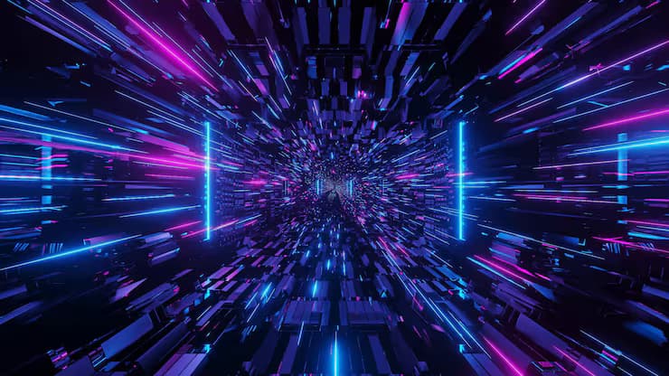 Futuristic AI city and intelligent hardware environment