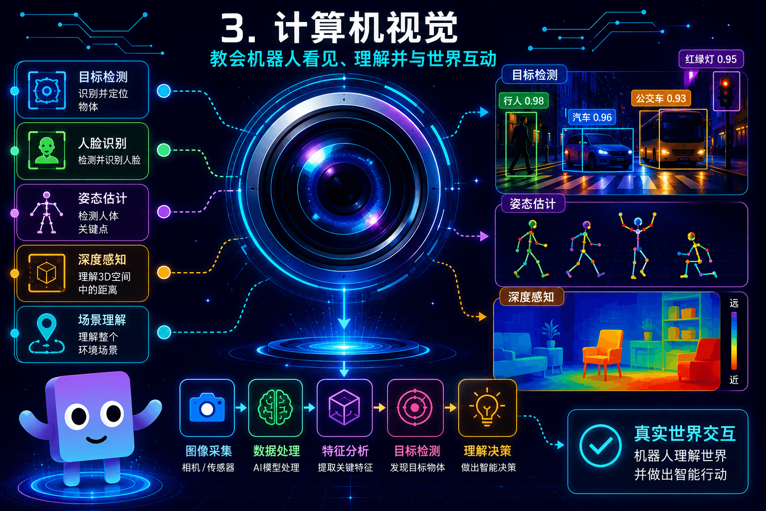 计算机视觉学习图示,包含检测与识别案例